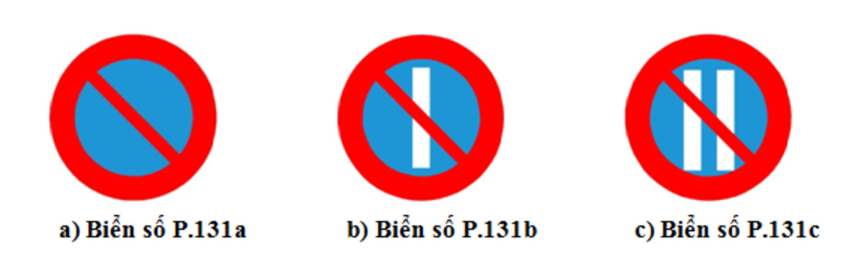 nhom bien bao cam dung hoac do Nhóm biển báo cấm dừng hoặc đỗ xe