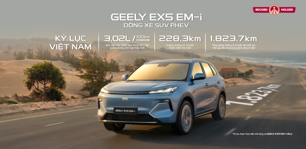 Kỳ lục Geely EX5 EM-i